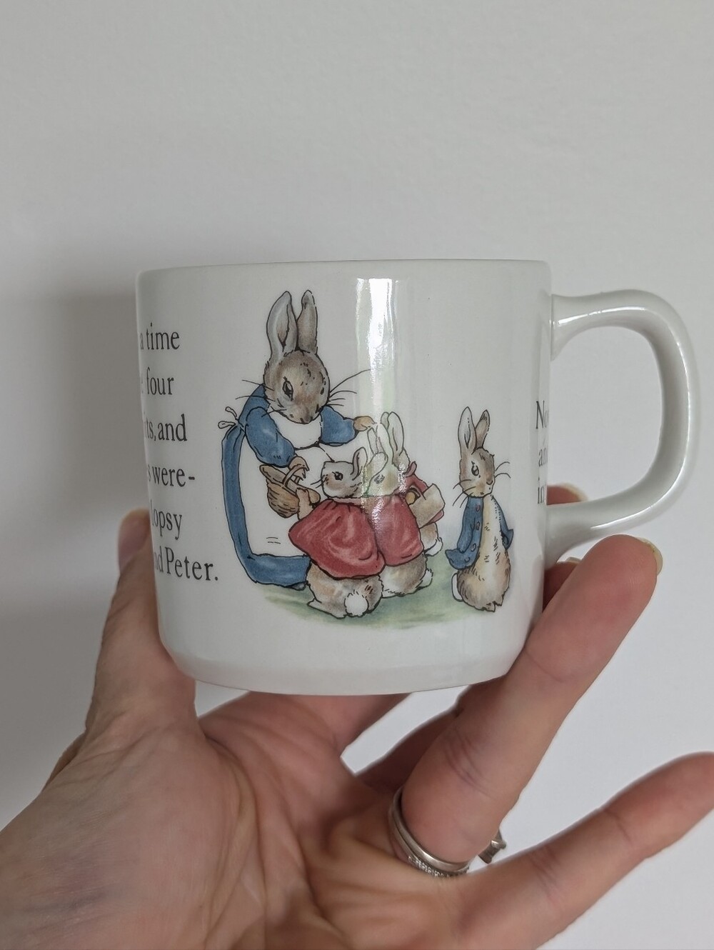 Vintage Wedgwood Beatrix Potter Peter Rabbit Mug Made in England